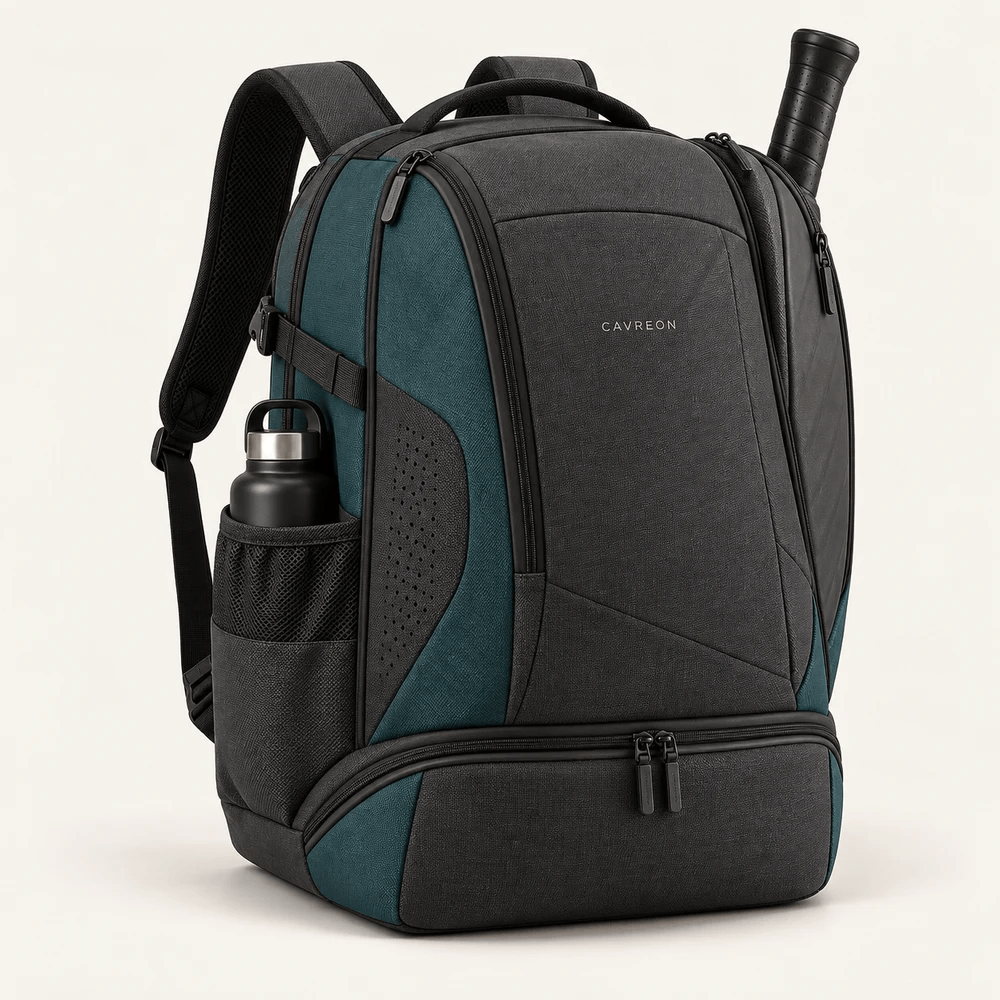 Padel Court Backpack — AI-generated product illustration